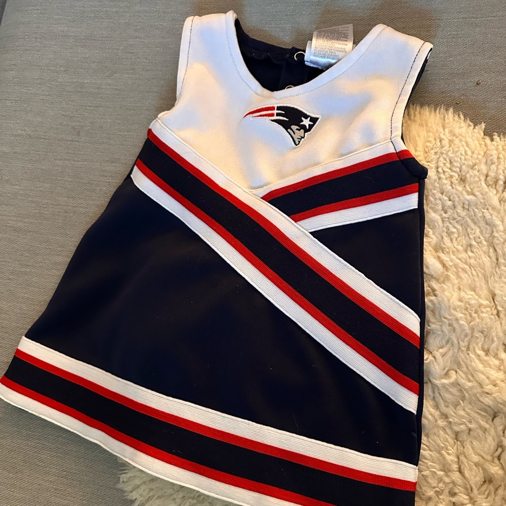 Adorable Patriots infant dress. Go team!